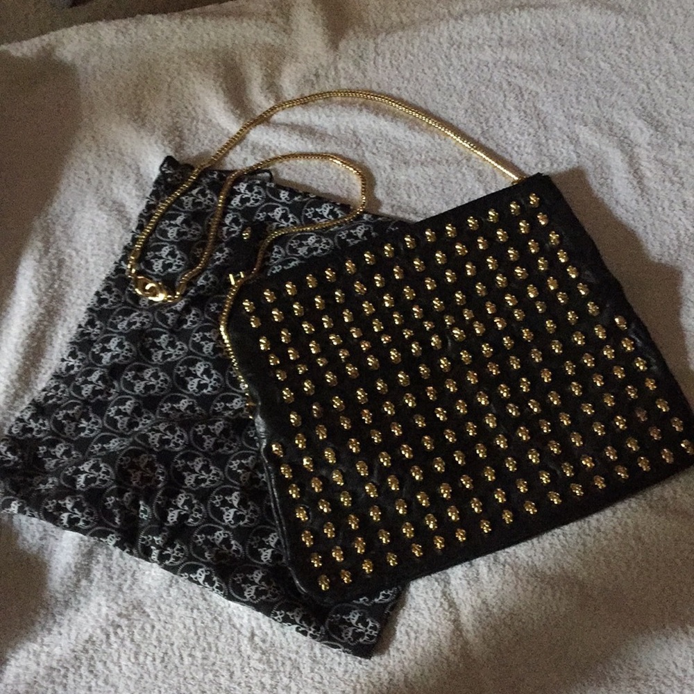 Thomas Wylde Leather Skull Purse